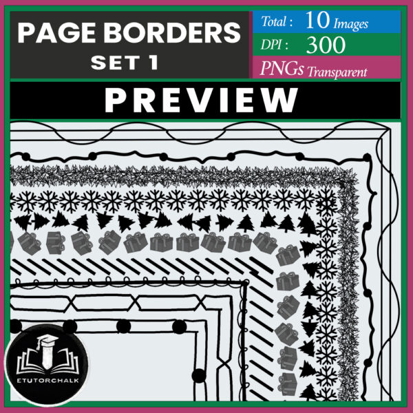 Page Borders ( Frames) Set 1